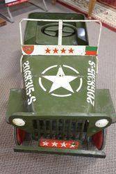 Vintage Triang  Jeep US Army Pedal Car  