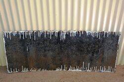 Vintage Use Feathery Flake Enamel Advertising Sign 