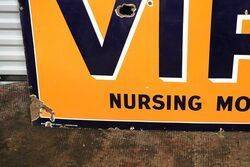 Vintage VIROL Nursing Mothers Need It Enamel Sign 