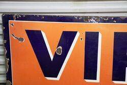 Vintage VIROL School Children Need It Enamel Sign 