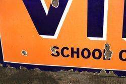 Vintage VIROL School Children Need It Enamel Sign 