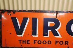 Vintage Virol The Food for Health Enamel Sign 
