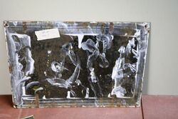 Vintage Warning Smoking is Forbidden Enamel Sign 