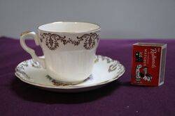 Vintage Washington Pottery Crinoline Lady Cup+Saucer 