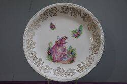 Vintage Wintertons 7 Pieces China Crinoline Pinkle Cake Plates 