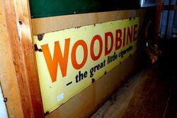 Vintage Woodbine Cigarette Enamel Advertising Sign 