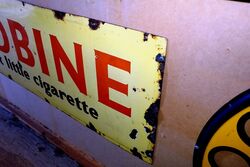 Vintage Woodbine Cigarette Enamel Advertising Sign 