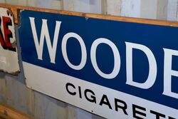 Vintage Woodbine Cigarettes Enamel Advertising Sign 