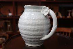 Vintage pottery blue jug BJP England 