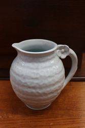 Vintage pottery blue jug BJP England 