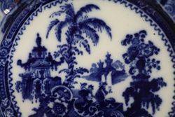 WAdams Blue and White  ironstone China Plate  Kyber pattern C1895 
