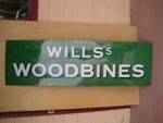 WILLs WOODBINE STRIP SIGN---ST46