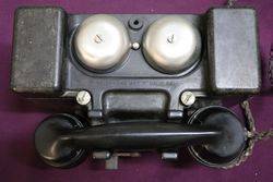 WW2 All Bakelite andquotFandquot MkII Field Telephone 