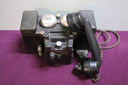 WW2 All Bakelite andquotFandquot MkII Field Telephone 