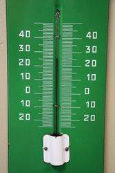 Wakefield Castrol andquotZandquot Enamel Advertising Thermometer Sign