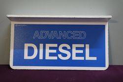 Wall Mount Advance Diesel Double Sided Sign 