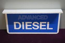 Wall Mount Advance Diesel Double Sided Sign 