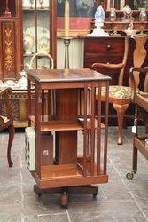 Walnut Revolving Bookcase 