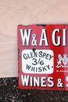 WandA Gilbeys Wines and Spirits Enamel Sign