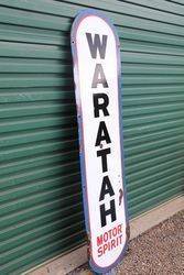 Waratah Motor Spirit Enamel Advertising Sign 