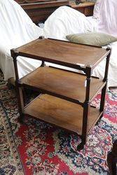 Waring + Gillow of Liverpool 3 Tier Walnut Tea Trolley 