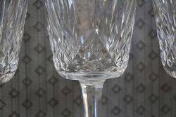 Waterford Crystal 12 Long Stem Wine Glasses 