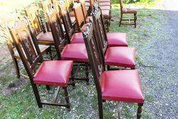 Well Carved Set Of 6 French Brittany Chairs C1900