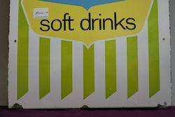 Whites Soft Drinks Enamel Milk Bar Advertising Sign 