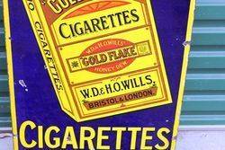 Wills Gold Flake Pictorial Enamel Sign