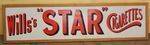 Wills Star Cigarettes Enamel Advertising Sign 