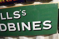 Wills Woodbine Strip Enamel Sign