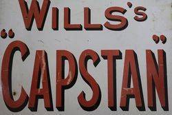 Willsand39s Capstan Navy Cut Tobacco and Cigarettes Enamel Sign 