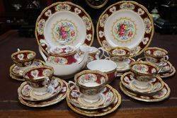 Wonderful 23 Pieces Royal Albert Lady Hamilton Tea Service  