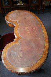 Wonderful Antique Kidney Shaped Writing Desk 