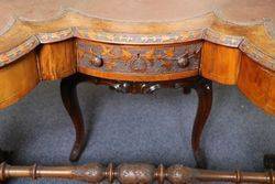 Wonderful Antique Kidney Shaped Writing Desk 