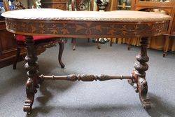 Wonderful Antique Kidney Shaped Writing Desk 