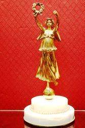 Wonderful Art Deco Gilt Bronze Figure C1900