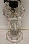 Wonderful Early C20th Cut Glass Oil Lamp