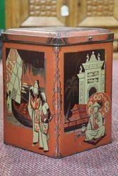 Wonderful Large Early Tea Tin 