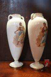 Wonderful Late Victorian Pair Of  Vases 