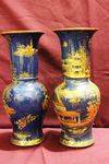 Wonderful Pair Of Carlton Ware Vases C1910