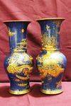 Wonderful Pair Of Carlton Ware Vases C1910