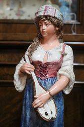 Wonderful Pair Of Late C19th Hungarian China Figures