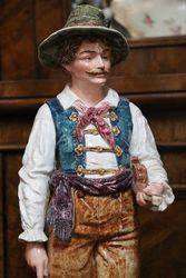 Wonderful Pair Of Late C19th Hungarian China Figures