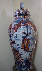 Wonderful Pair of 20th Century Large Imari Covered Vases