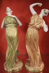 Wonderful Pair of Royal Worcester Figures C1900