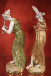 Wonderful Pair of Royal Worcester Figures C1900