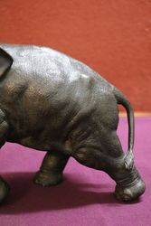 Wonderful Quality Japanese Bronze + Ivory Elephant 
