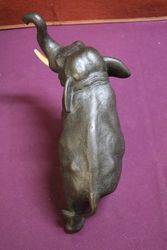 Wonderful Quality Japanese Bronze + Ivory Elephant 