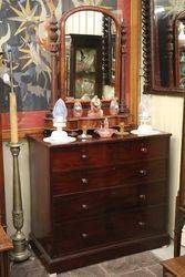 Wonderful Victorian Mahogany Chest Of Drawers Stamped Holland And Sons